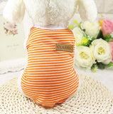 Pet'S Classic Striped Shirts Doggie Dog Clothes Cute Puppy Clothing Summer Vest Outdoor Apparel